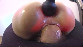 AI-generated PAWG Rides Her Stepdad's Fat Cock While The Man Presses a Vibrator To Her Asshole