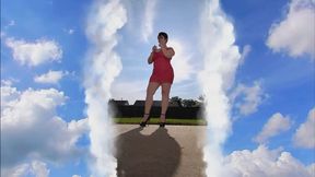 Giantess in a Sundress Smoking Tease with Stilettos POV Domination