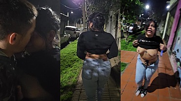 mi novia se desnuda en publico