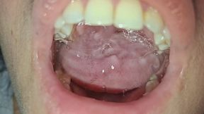 Intense gargling: Throat fetish