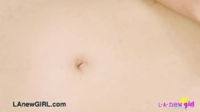 Cute blonde teen flaunts her sexy figure