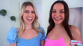 Filthy Teen 18+ Sluts Threesome Amazing Porn Video