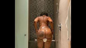 Cherokee Shower In Strip Tease