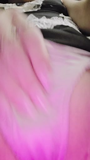 It's Gay Sissy April Playing with Myself in Panties and My Maid Outfit