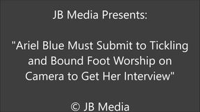 Ariel Blue Accepts Tickling and Foot Worship to Get the Interview - SD