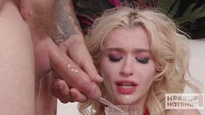 Petite Blonde Emma Rosie Can't Get Enough of Bryan Gozzling's Filthy Ass Pounding