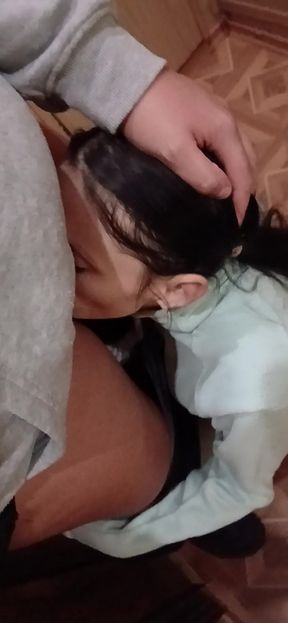 I Cum in Her Mouth in One Minute Because My Stepmother Had Already Started to Open the Front Door