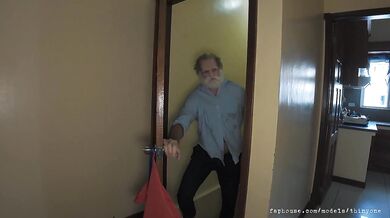 Old Hubers dick drips after finding tiny Asian pussy that sucks hung sum thing