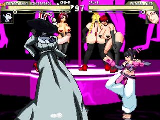 Shemale hentai Fighters Comics Side Scroller Transgender Porn Game Play Ep 02