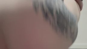 From behind dildo riding