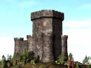Dwarf knight plays with a sexy young princess slave in the medieval castle