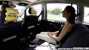 ”Amazing amateur sex in taxi cab”