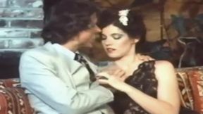 Buxom 80s chick gets hairy pussy licked by young retro fucker