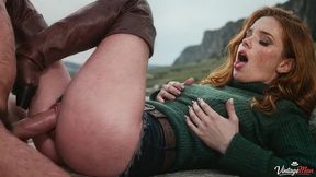 step-niece thought the misty cliff was romantic, but the old man bent her over and totally fucked.[ai}