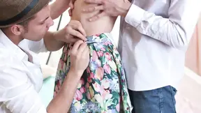 Skinniest 18-year-old teen loves nasty FFM threesomes with best blowjobs