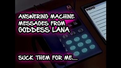 Suck my messages dirty answering machine caught cheating sissy training