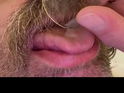I give my cum a taste test, results are YUMMY!!!