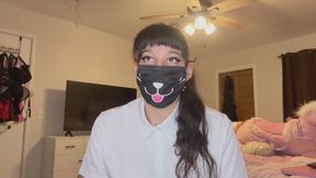 Girlfriend is Punished by Her Mistress for saying something naughty