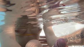 Yamileth Jacuzi gets his dick wet then jerks him off into her mouth