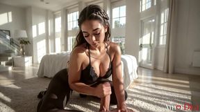 i caught my hot stepdaughter trying on my wife s underwear and taught this bitch a hard lesson with my hard cock in both holes [ai]