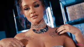 Solo Desire on the Edge in a Fiery Rocky Moment