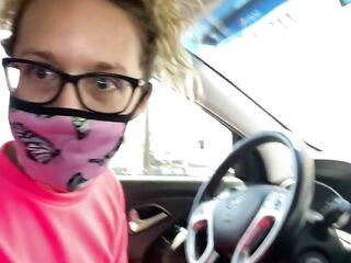 My NEWEST Public Flashing and Masturbation Episode! Filmed During Quarantine with a Face Mask!