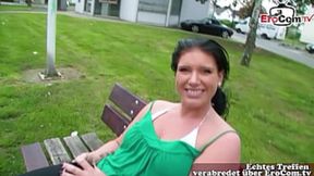 Naughty&#x1F608; Frankfurt freak gets her groove on outside: Public banging bliss!