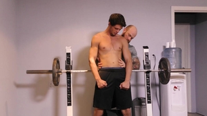 FamilyDick: Coach Jack Dixon reality ass to mouth in the gym