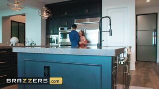 BRAZZERS - Serenity Cox Gets A Wild Pounding In All Positions In The Kitchen By Hung Kyle Mason