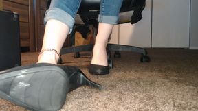 Barefoot Under Desk