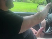 Driving car with my dick.