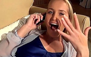 Mommy's on the phone: mature hd porn video 4d