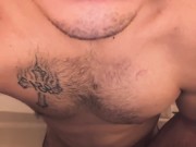 Male Masturbating In Shower