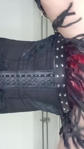 Spanish Crossdresser Riding Dick