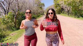 threesome ,two sluts thirsty for yellow piss, drink more than 3 liters in public, argentinian national park!!