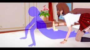 My Hero Academia Hentai - Uraraka Handjob and Fucked - Japanese Asian Manga Anime Film Game Porn