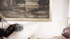 ”Tattooed brunette beauty Vanessa Vega hammered deep by stranger”