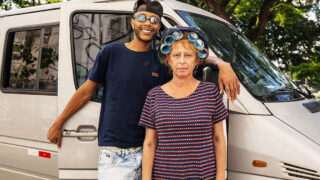 Rødhåret BBW bedstemor rider groft en kæmpe BBC for intens røvknepning