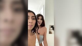 Violet Myers and Dana Wolf SUCK and BANGED a Postmates delivery bro Lucas Frost