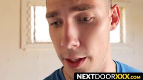 NextDoorXXX.com - Muscular jocks barebacking after a passionate kissing session