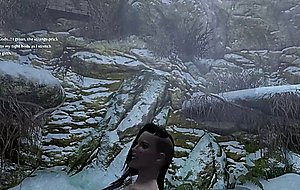 Skyrim - vampire gets dominated by frost troll - part 1