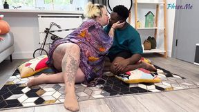 Curvy Caucasian Cutie Gets Intimate with Her Initial African Lover & Grants Him Access to Filling Her Tight Pussy&#x1F32E;&#xFE0F;