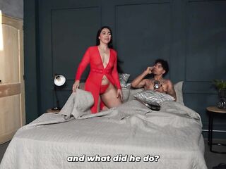 Large-assed stepmother seeks in her stepson the companionship her spouse not ever gives her