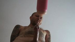 son-in-law masturbates dick with a sex machine