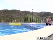 Luke Desmond drills horny twink Charley Cole by the pool