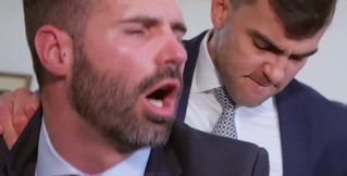 Hunks at the office doing the craziest things