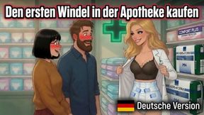 buying 1st Diaper at Pharmacy (German audio)