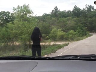 Thai Story SEX Public Oral job In Car THIS GUY CUMS IN MY THROAT