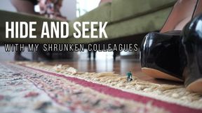 Giantess Plays Hide & Seek With Shrunken Colleagues