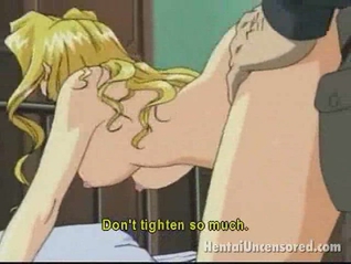 Blonde hentai slut gets fucked hard
